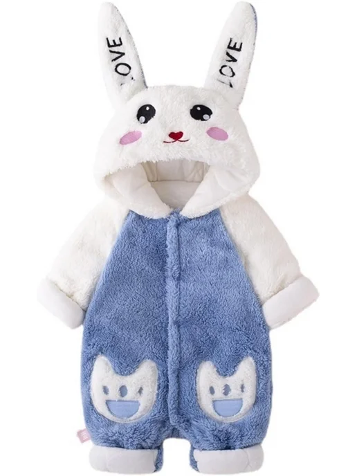 KigiRu кигуруми заяц для малышей, синий