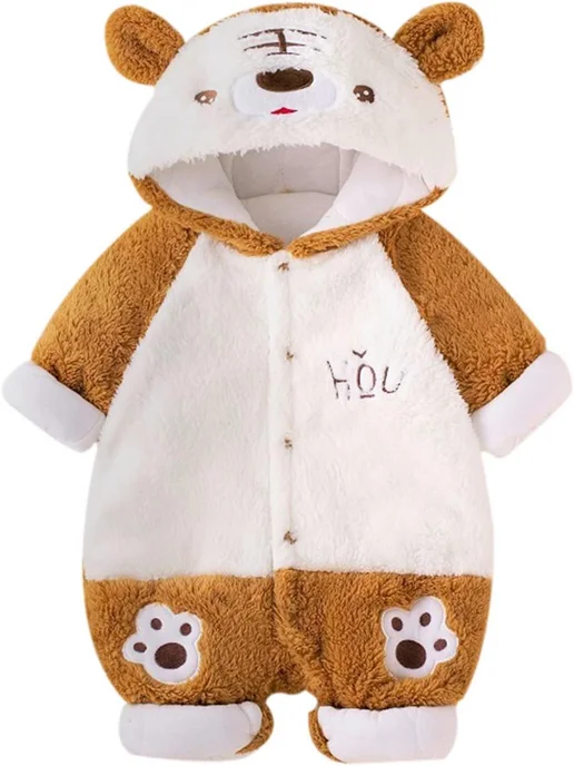 KigiRu кигуруми тигр для малышей, коричневый, фото 7