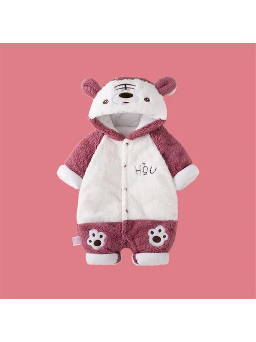 KigiRu кигуруми тигр для малышей, фиолетовый, фото 5