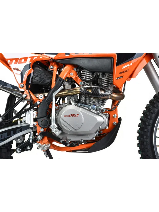 Мотоцикл Кросс Moto Apollo F5 300 (175FMM), оранжевый, фото 6