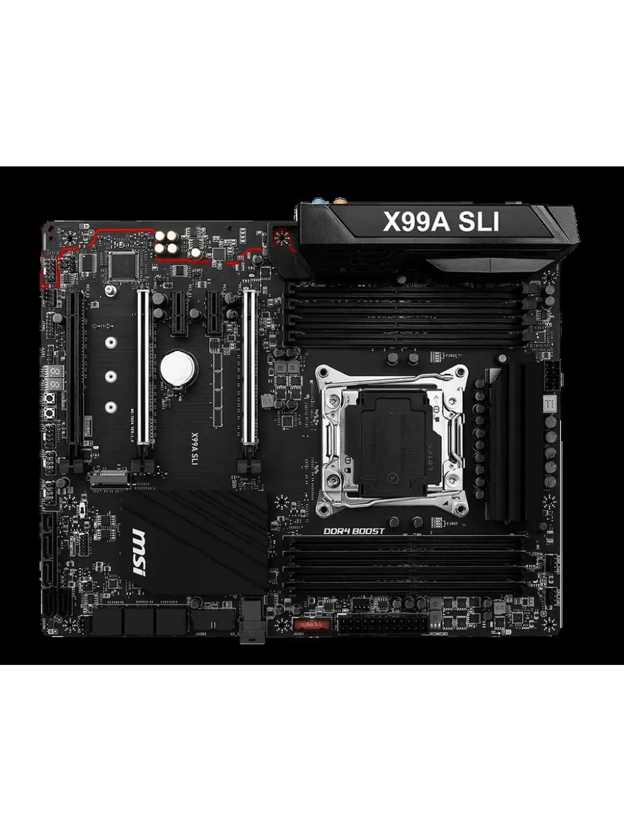 MSI Материнская плата X99A SLI LGA 2011-V3 DDR4 ATX