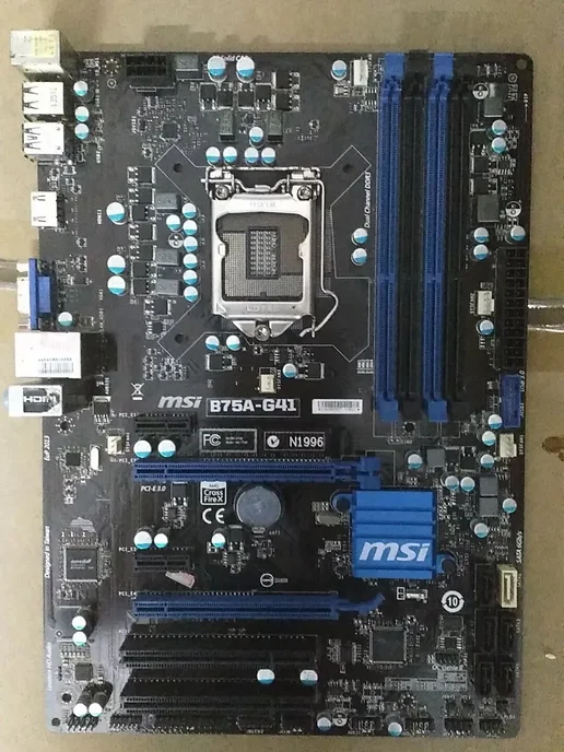 MSI Материнская плата B75A-G41 LGA 1155 DDR3 ATX, вариант