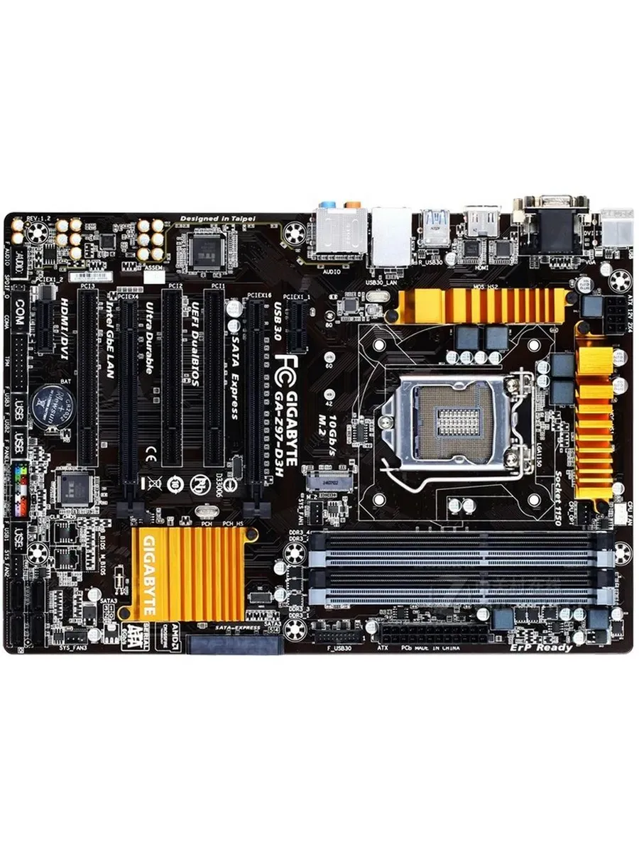 Gigabyte Материнская плата Z97-D3H(rev.1.1) LGA 1150 DDR3 ATX