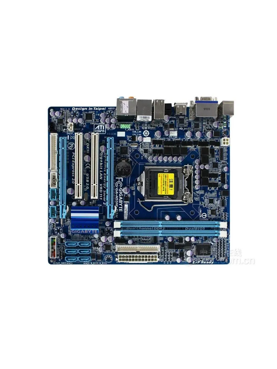 Gigabyte Материнская плата GA-H55M-D2H(rev.1.0) LGA 1156 DDR3