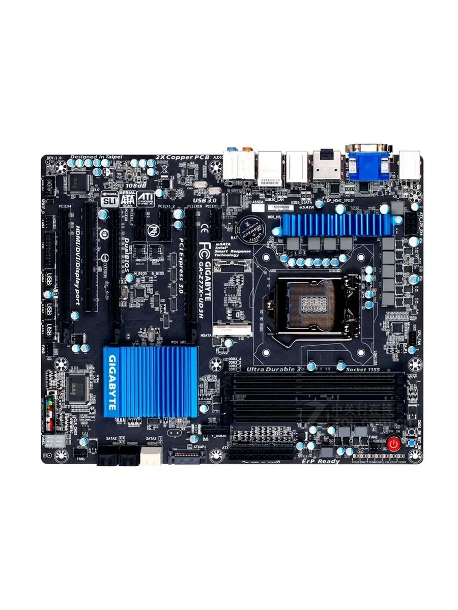 Gigabyte Материнская плата GA-Z77X-UD3H LGA 1155 DDR3
