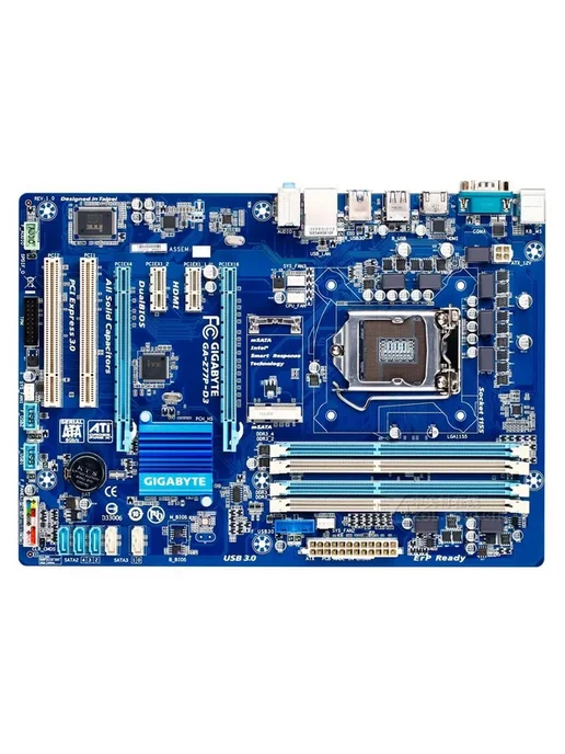 Gigabyte Материнская плата GA-Z77P-D3 LGA 1155 DDR3 ATX, вариант