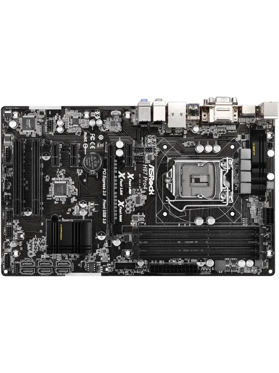 ASRock Материнская плата H87 Pro4 LGA 1150 DDR3 ATX