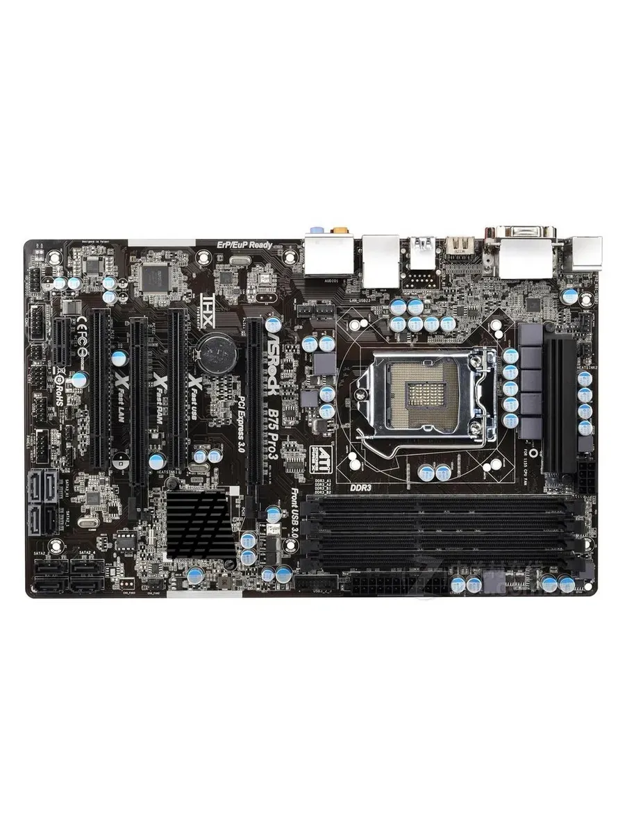 Материнская плата B75 Pro3 LGA 1155 DDR3 ATX ASRock 644124658 купить за 5 401 ₽ в интернет‑магазине Wildberries