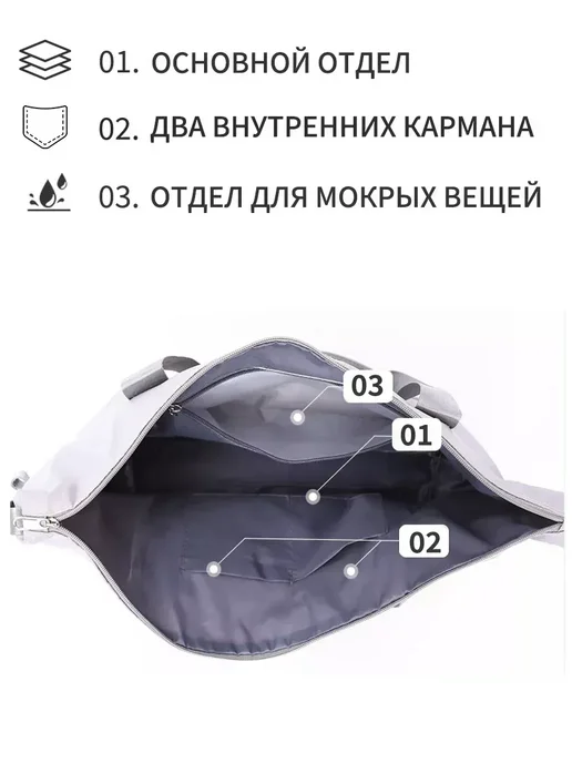 Сумка тележка складная на колесах дорожная, серый, фото 5