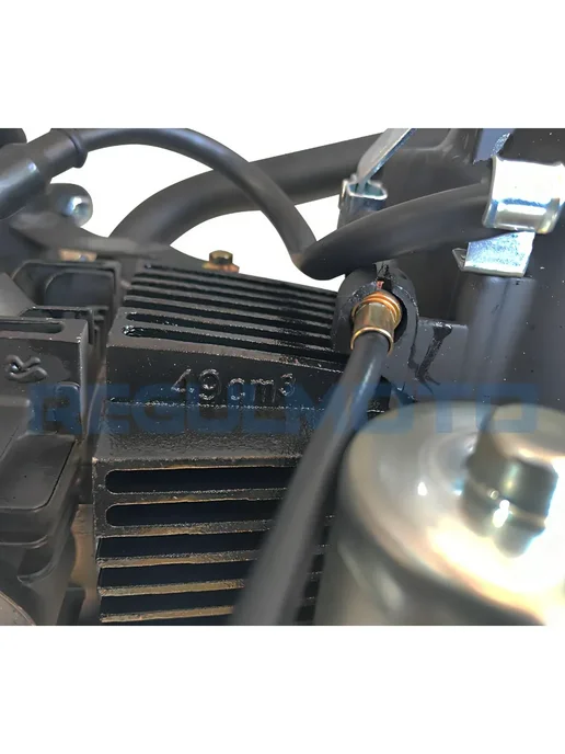 Мопед взрослый бензиновый двухместный Regulmoto Alpha RM-3, черный, фото 3
