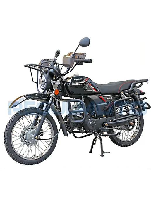Мопед взрослый бензиновый двухместный Regulmoto Alpha RM-3, черный, фото 8