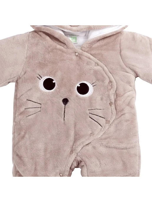 кигуруми кот для малышей, коричневый, фото 5