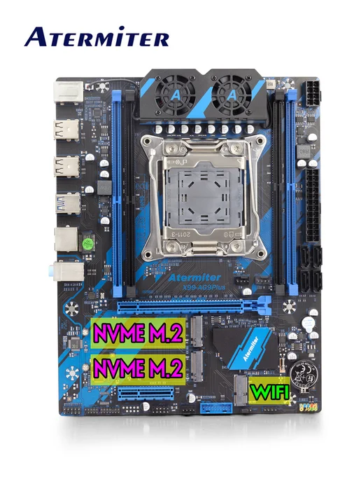 Atermiter Материнская плата с процессором X99-AG9 Xeon E5 2699V3 32 ГБ, 32 ГБ, фото 3