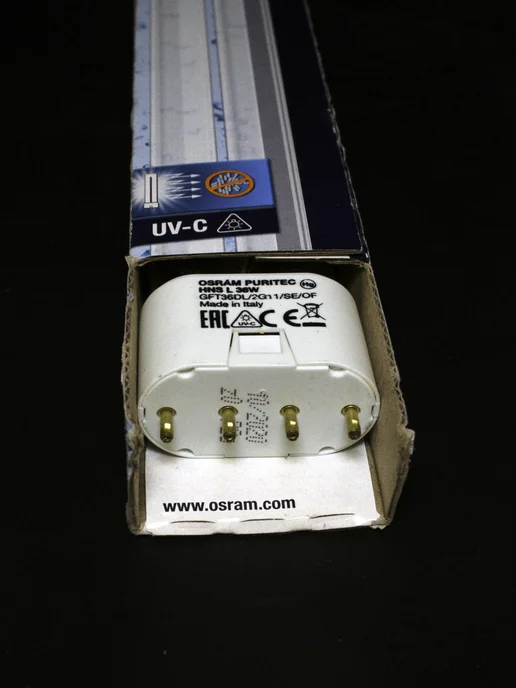 Eheim Лампа бактерицидная УФ UV-C 36 Вт 2G11 (Osram) 1 шт, 36 Вт, 1 шт, фото 2