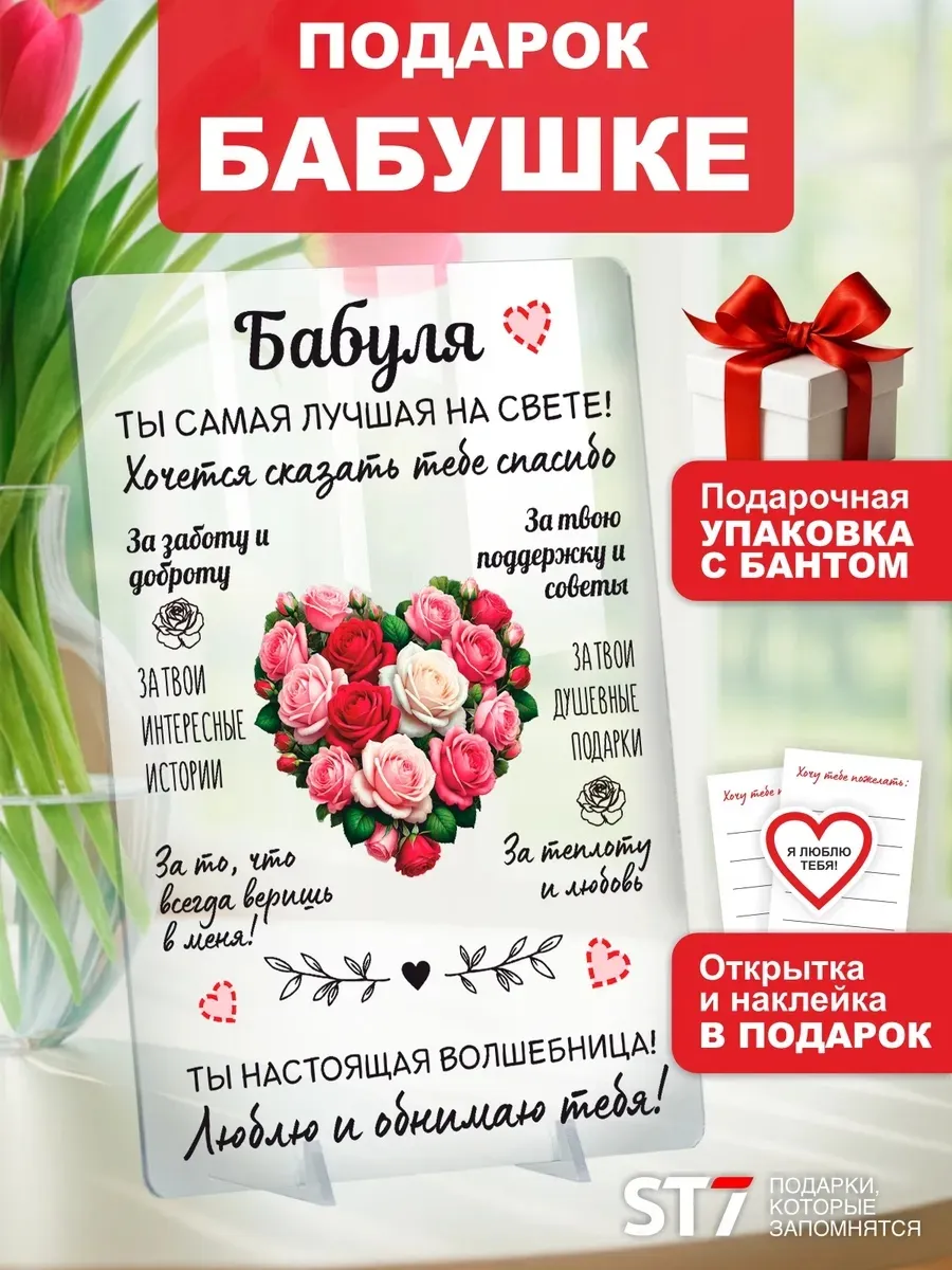 Подарок бабушке на день рождения новый год открытка