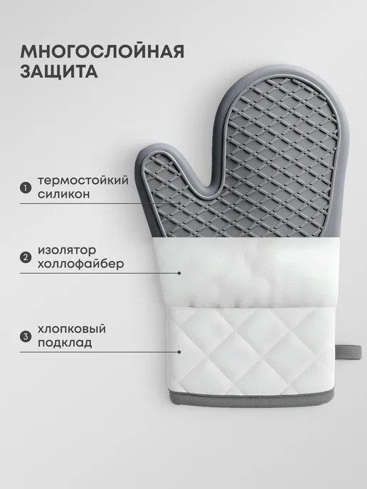 JustShop Прихватки кухонные набор 2 шт, 2 шт, фото 2