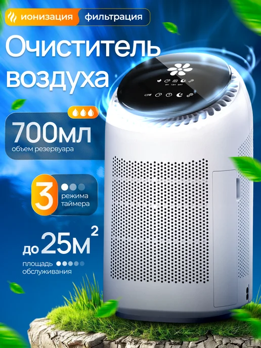 Осушитель воздуха для дома мощный очиститель ионизатор, белый, фото 7