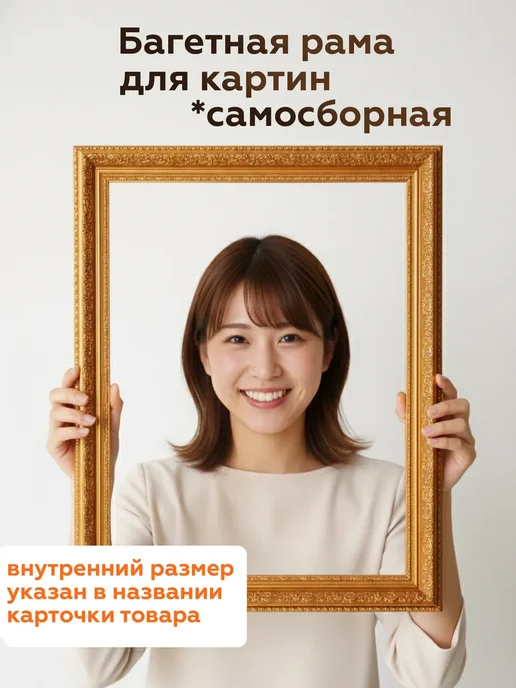 Багетная рама 100х100 для картин фоторамка рамка самосборная, 100x100