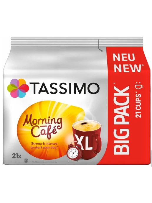 Tassimo Капсулы Morning cafe strong intenso XL, 21шт, 21 шт