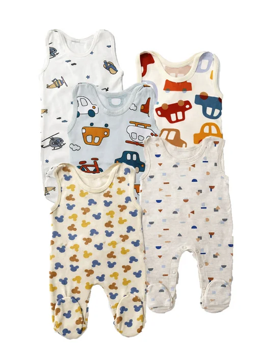 HaVsA KIDS Ползунки для новорожденных набор из 3 штук, голубой, фото 2
