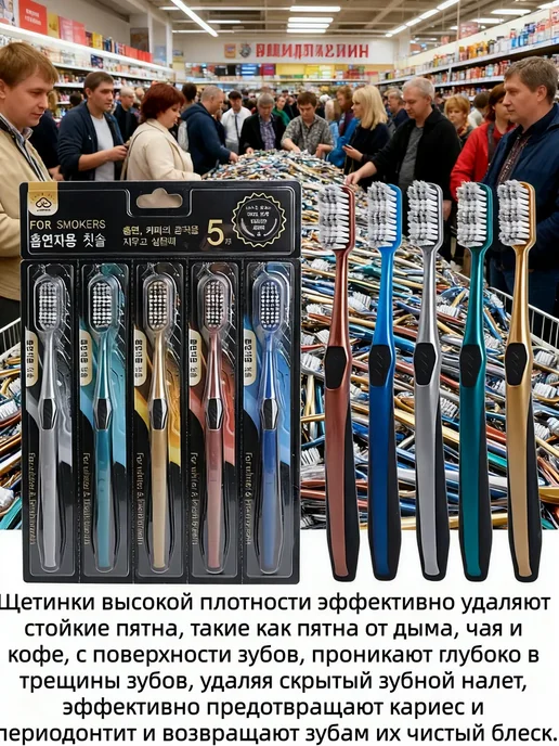 Стоматологическая зубная щетка, синий, фото 6