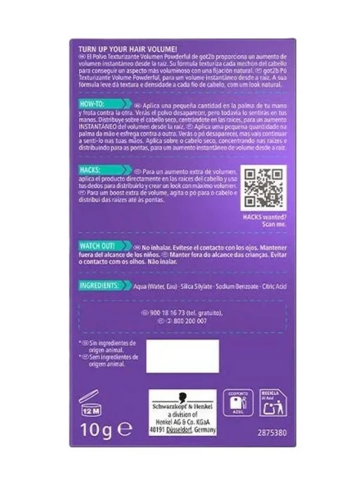 Got2b Стайлинг-пудра для волос, 10 г, 10 г, фото 2
