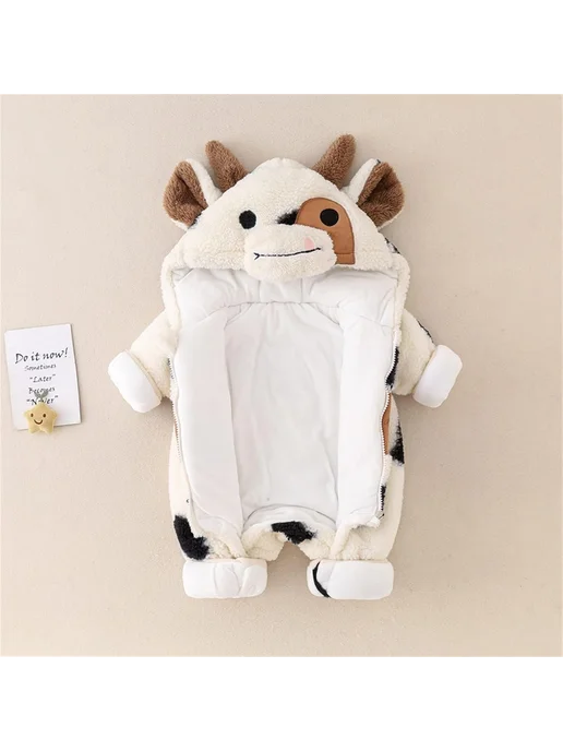 KigiRu кигуруми корова для детский, желтый, фото 4