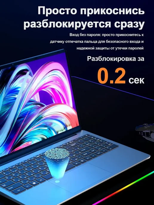 SANCYT Ноутбук 15.6" Intel Corei5 32ГБ 512ГБ Windows легкий универс…, 32 ГБ, 2048 ГБ, фото 4