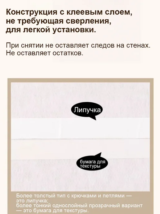 Доска для заметок и фотографий на стену из фетра, бежевый, фото 5