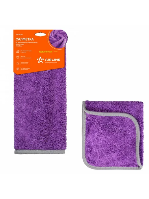 AIRLINE Микрофибра автополотенце 40*60см тряпка сушки кузова ABDN007, 40x60 см, 4 шт, фото 3