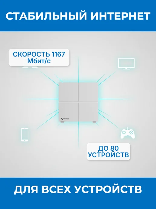 Wi-Fi Mesh система АС1200, Wi-Fi 5, 2 модуля, 2 шт, фото 3