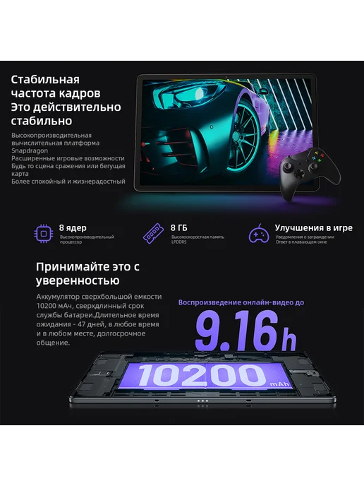 Lenovo Планшет Xiaoxin Pad Pro 12.7 2025 8 ГБ + 256 ГБ, 12 ГБ, 256 ГБ, фото 5