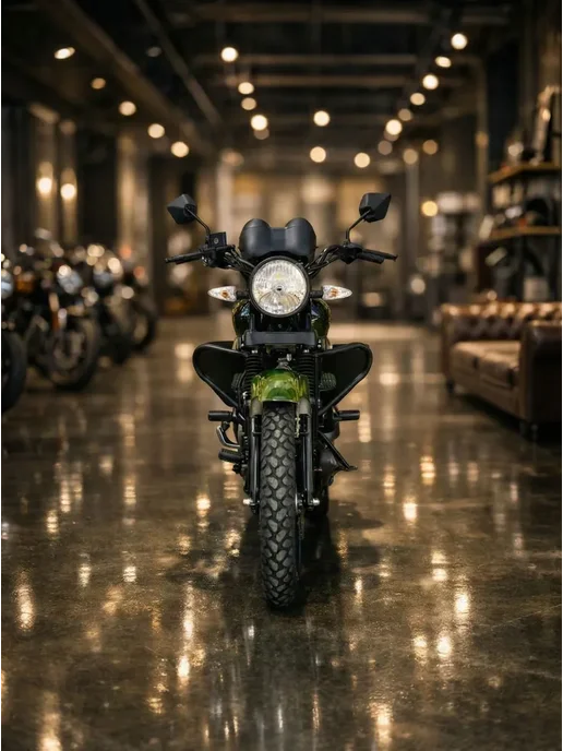 ТЕХНОМОТОРФ Мопед LARGO STREET CAMO 110 см3 (49,9 см3), зеленый, фото 5
