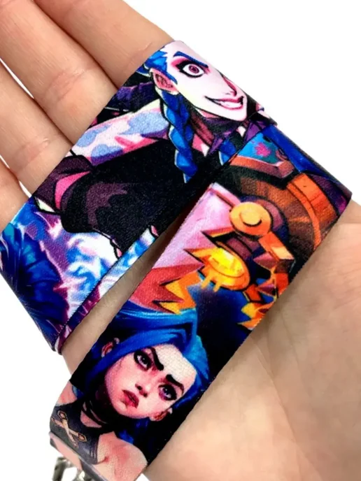 GameMerch Шнурок - лента Джинкс из игры League of Legends Лига Легенд, фиолетовый, фото 3