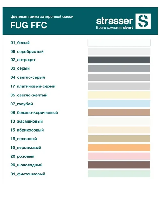 STRASSER Затирка FUG FFC 1-6мм светло-желтый №05(2кг), 2 кг, фото 3