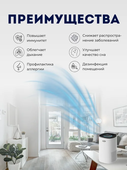 maac Очиститель воздуха для дома Маас М150, белый, фото 3