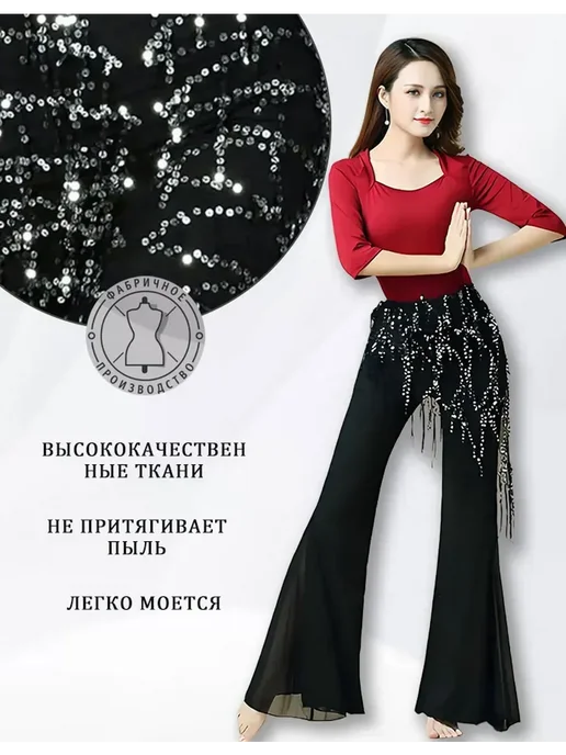 Пояс из треугольного шарфа с кисточкой, серый, фото 7