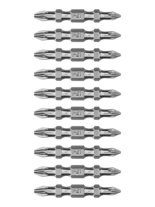 GROSS Бита для шуруповерта магнитная PZ2-PZ1х45мм, 10 шт, 112010, 1x45 мм, 10 шт, фото 7