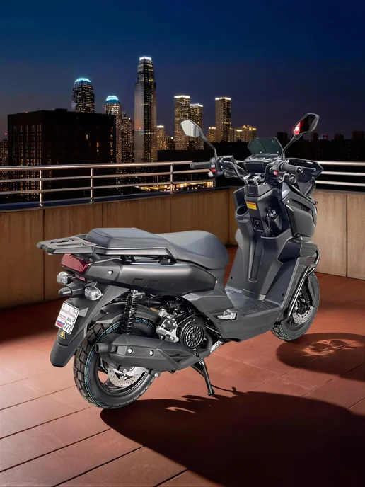 ТЕХНОМОТОРФ Скутер VECTOR 1.0 GREEN 150 см3 (49,9 см3), черный, фото 5