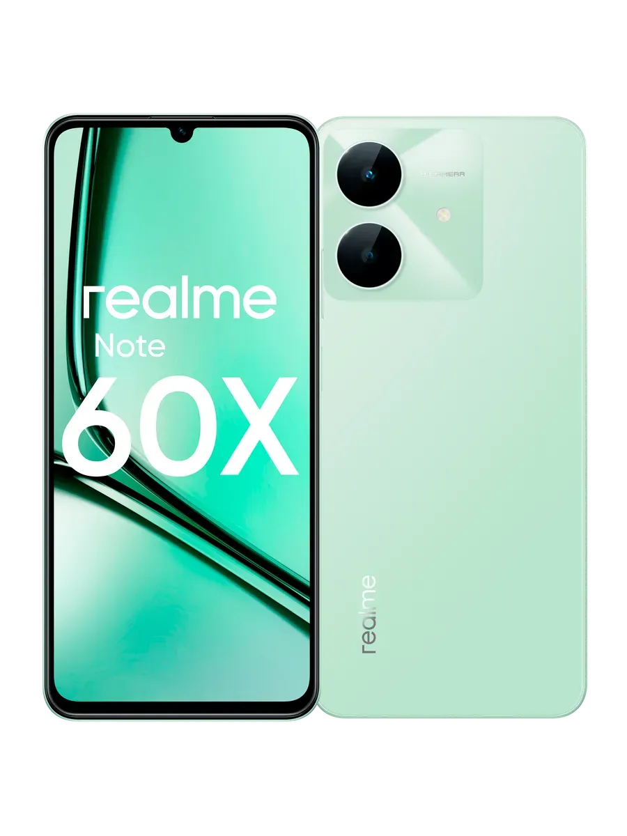 Смартфон Note 60X 4 128 ГБ, зеленый Realme 649967661 купить в интернет‑магазине Wildberries