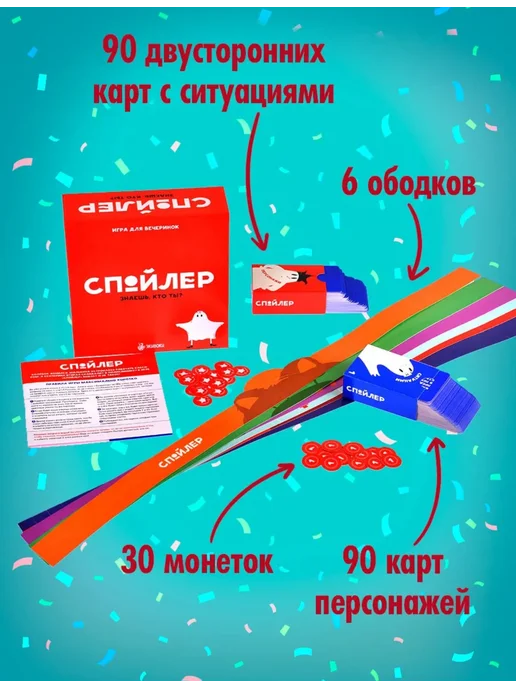 Настольная игра для компании и вечеринок Спойлер, вариант, фото 4