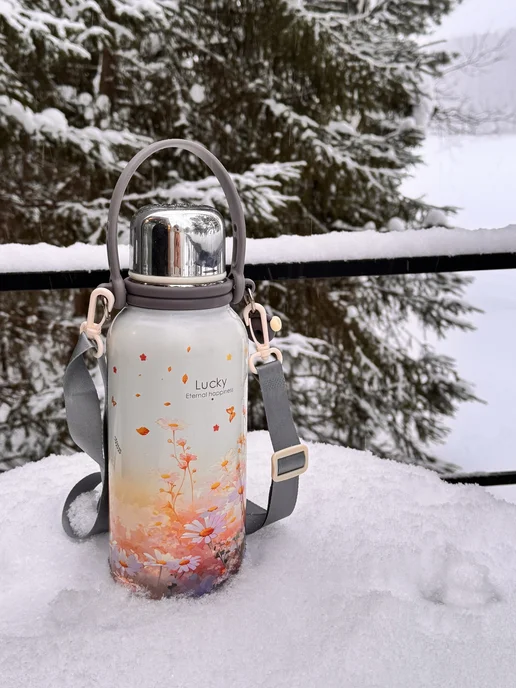 THERMOAURA Термос 1,5 литра для чая и кофе металлический нержавейка, розовый, фото 7