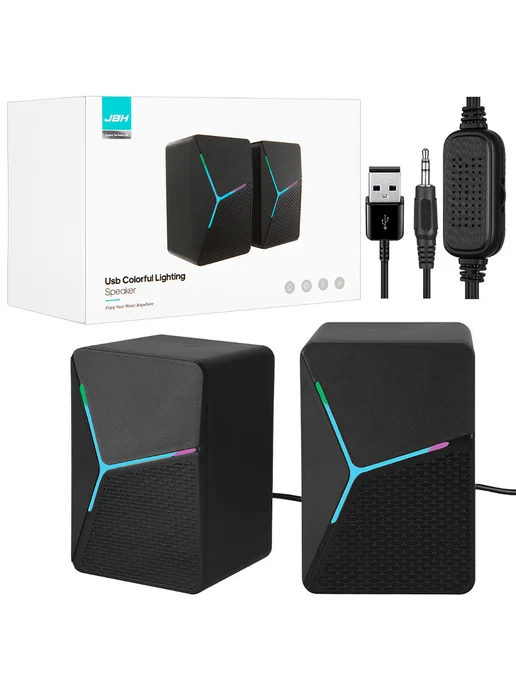 Techno Dvizh Колонки для компьютера CS-01 JBH, черный, фото 9