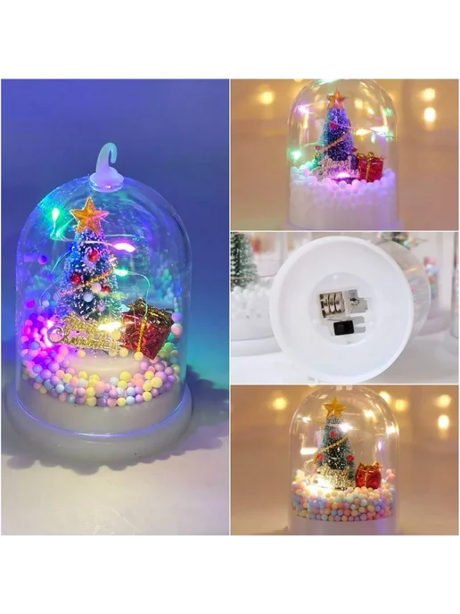 Ночник Новогодний фонарик украшение с подсветкой, синий, фото 6