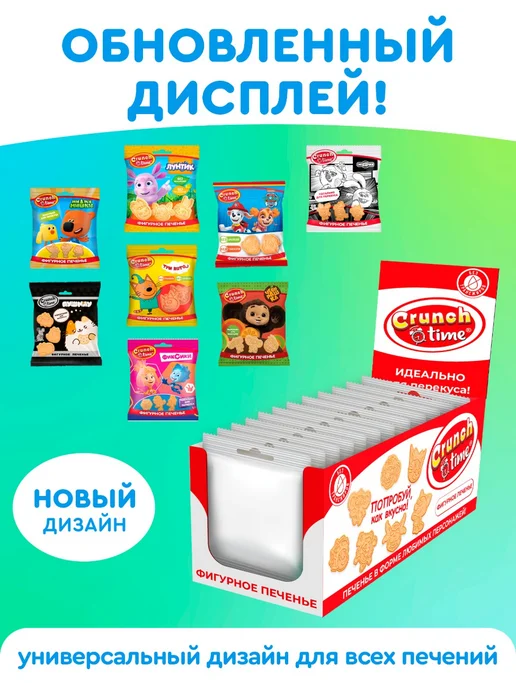 Сладкая сказка Печенье "Фиксики" фигурное, 12 шт. х 20 г, 12 шт, 20 г, фото 3