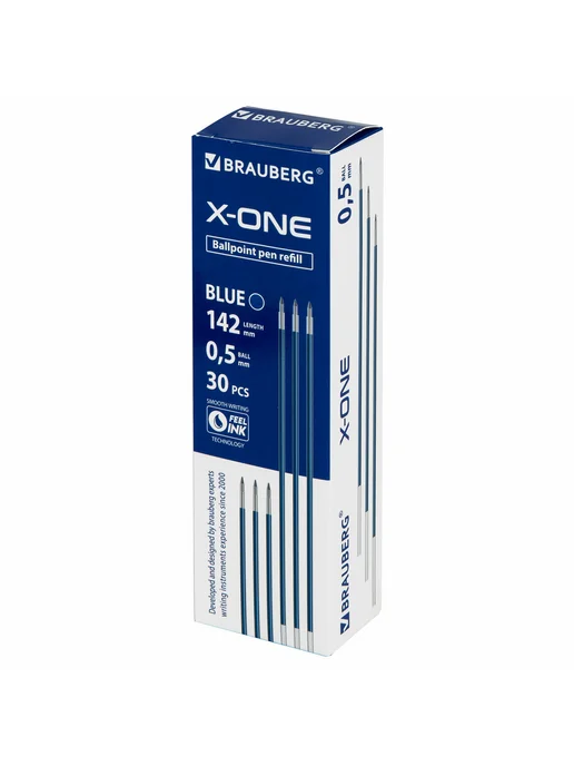 Brauberg Стержни шариковые X-ONE 30 шт 14,2 см, 30 шт, фото 3