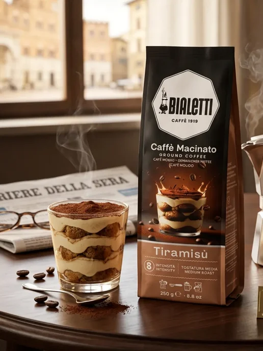 BIALETTI Кофе молотый Биалетти Perfetto Moka тирамису 250г, 250 г