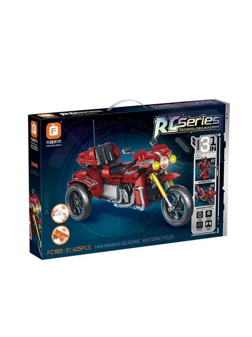 LEGO Конструктор Трансформер Робот-Мотоцикл 3в1 625 деталей, красный, фото 2