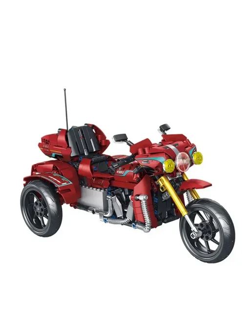 LEGO Конструктор Трансформер Робот-Мотоцикл 3в1 625 деталей, красный, фото 4