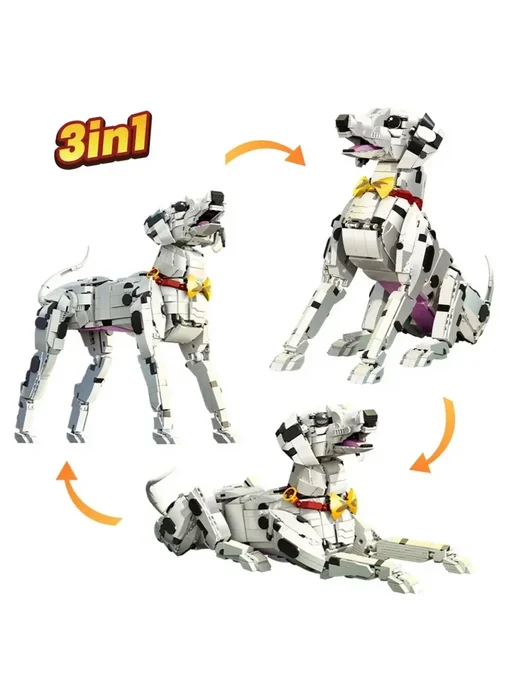 LEGO Конструктор Далматинец 3в1 1869 деталей, белый, фото 5
